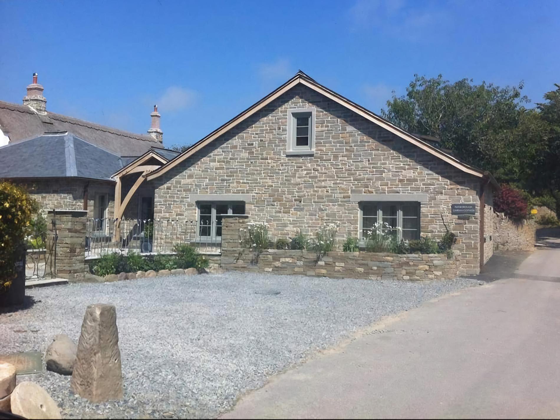 stone cladded bungalow
