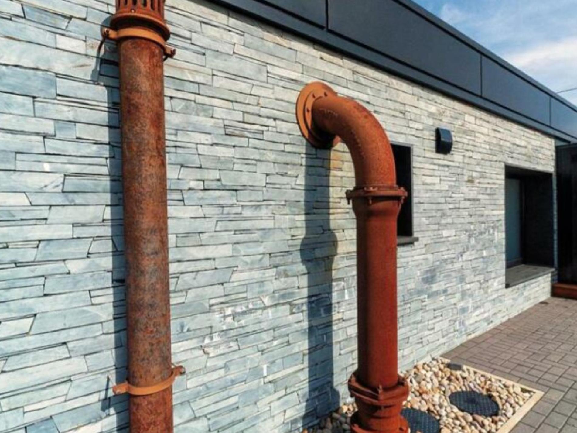 light grey stone wall cladding